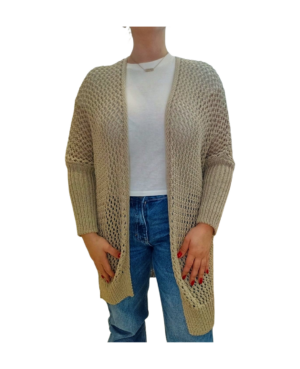 Πλεκτή ζακέτα δίχτυ