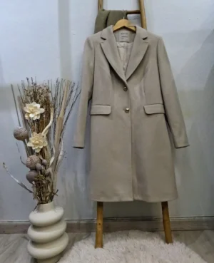 Παλτό μεσάτο μπεζ