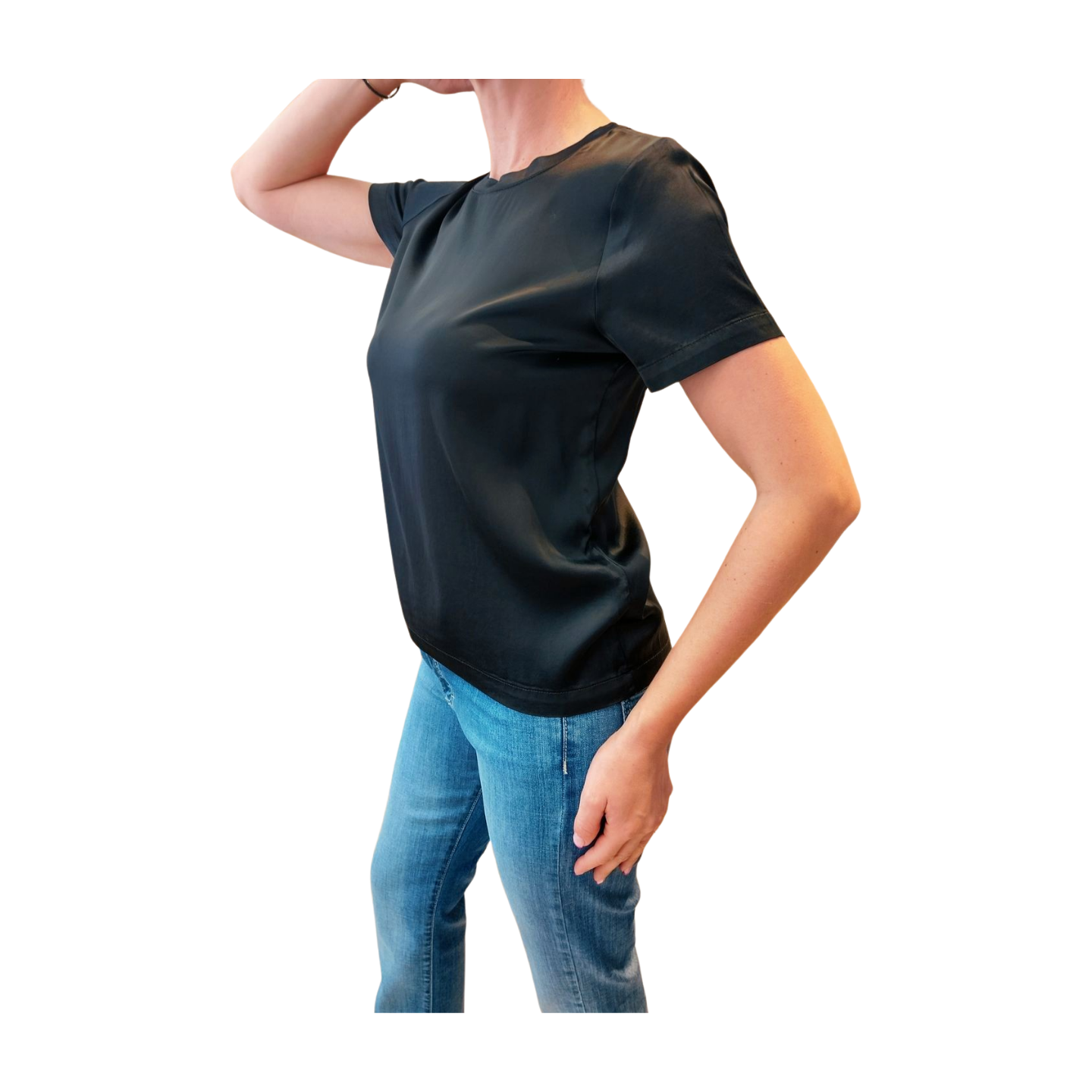 Basic t-shirt μαύρο viscose - Image 2