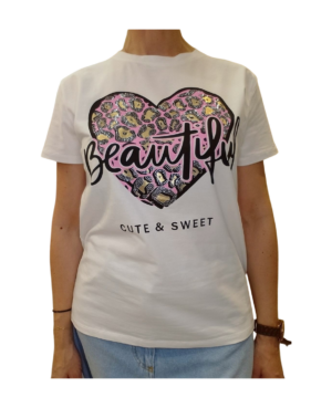 Τ-shirt καρδιά "Beautiful"