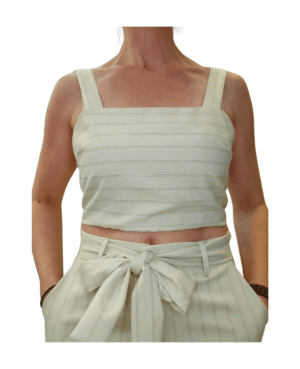 Tοπ με λεπτές ρίγες