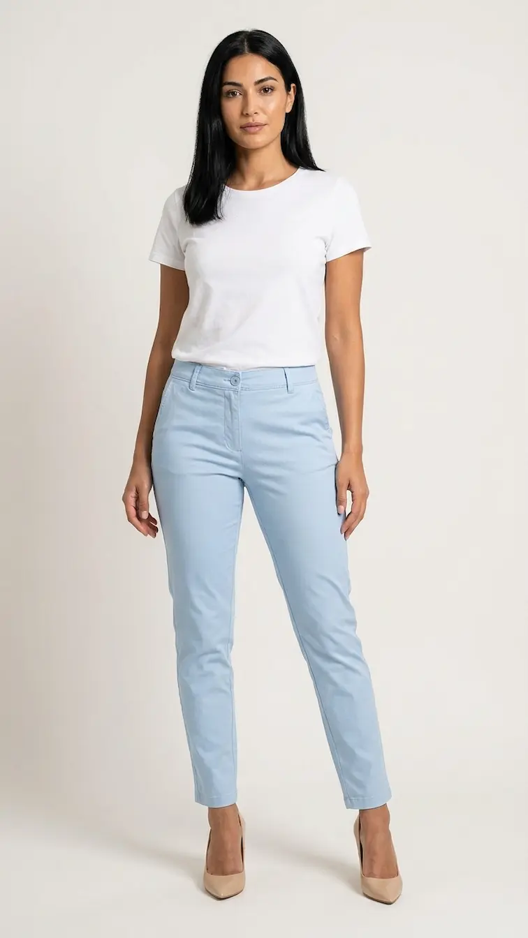 Skinny jeans γαλάζιο