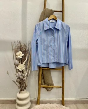 Πουκάμισο με λεπτή κίτρινη ρίγα